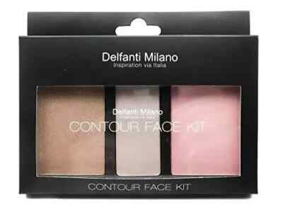 Delfanti Milano Contour Face Kit : Bronzer , Blush & Eyeshadow NEW
