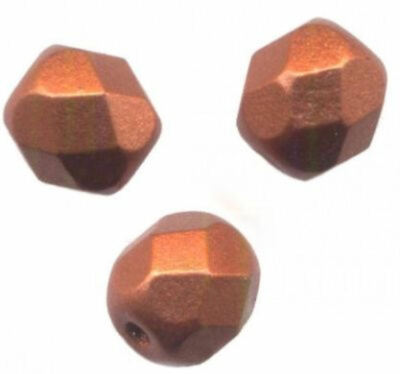 20 Perles Facetées Preciosa Dark Bronze 8 Mm - Site Français - Pour Bijoux Et Créations