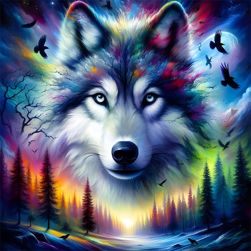 5D DIY Full Round Drill Diamond Painting Elk Animal Kit Home Decor Art Craft DIY - Picture 152 of 204