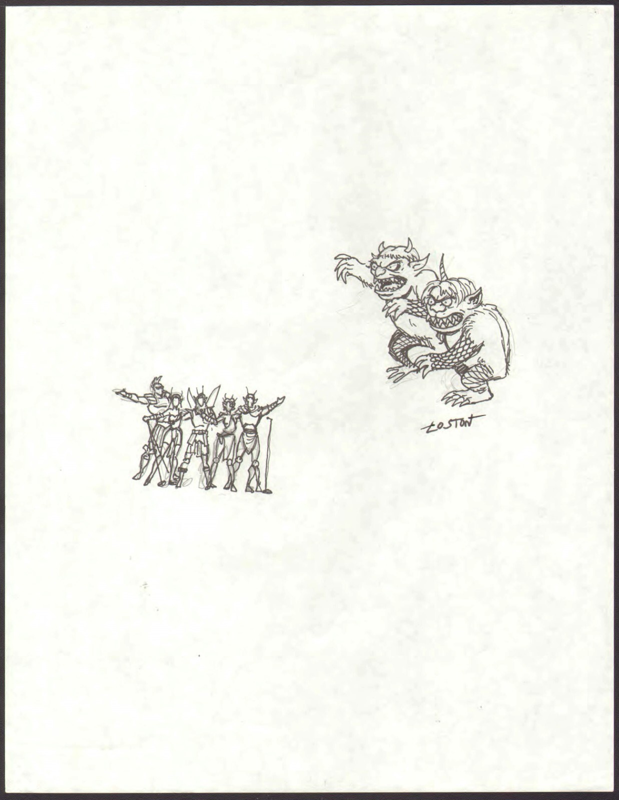 LOSTON WALLACE SIGNED WILD THINGS ORIGINAL ART B-MAURICE SENDAK! FREE SHIP!