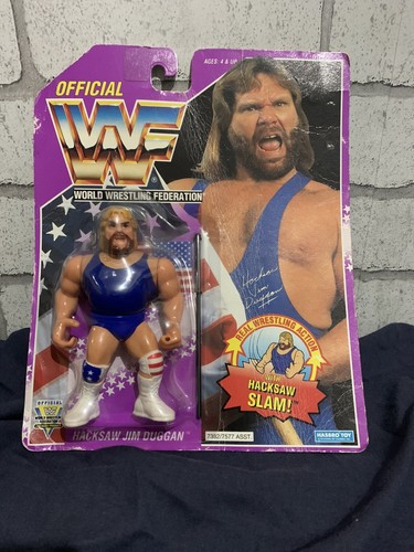 WWF Hacksaw Jim Duggan Hasbro Wrestling Figure Ser...