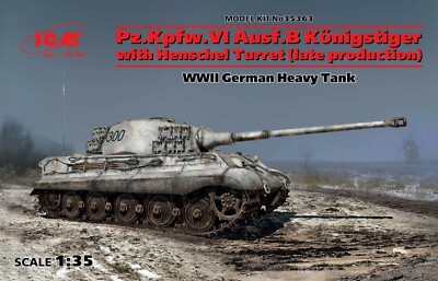 RARE ICM 35363  Pz.Kpfw.VI Ausf.B Königstiger ''King Tiger'' 1/35 SCALE