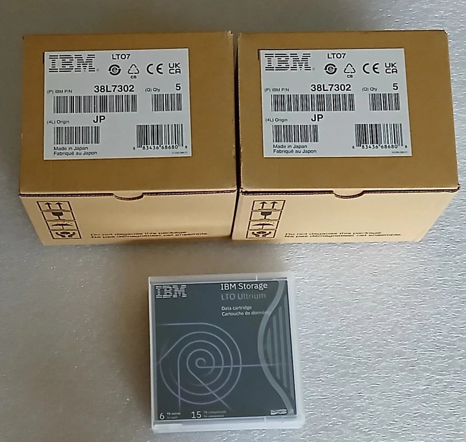 (20 Pack) IBM LTO-7 Tape Cartridge 38L7302 Ultrium Storage Data - Brand New - Image 3 of 3