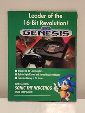 Sega Game Gear Genesis CD Insert Poster - Welcome to the Next Level / Get a Grip
