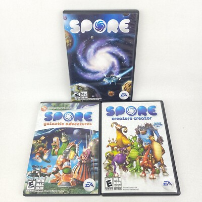 SPORE (PC, EA, 2008) + Galactic Adventures Expansion & Creature Creator
