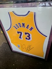 RARE Authentic Dennis Rodman Lakers Champion 50th Anniversary Jersey Signed
