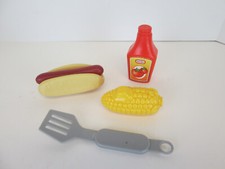 Little Tikes Grill Replacement Parts Pretend Play Food Hotdog Corn Ketchup