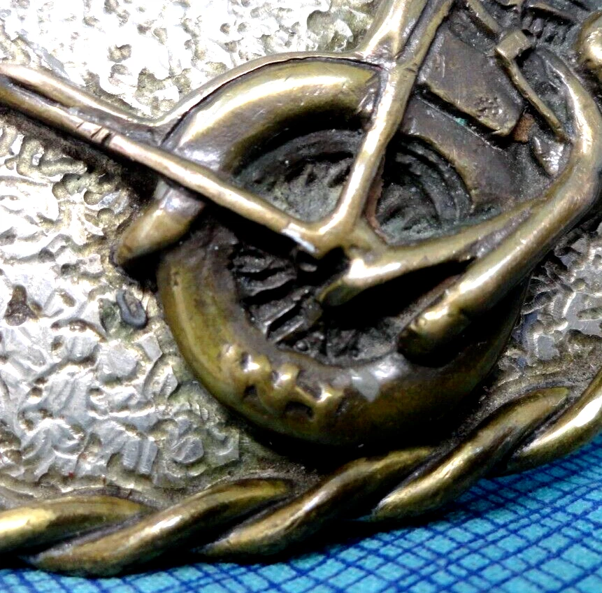 Northern Wyoming 2da Hebilla de Cinturón Anual Abate Motocicleta Rally De Colección Años 70 .MDA011 Foto 4 de 4