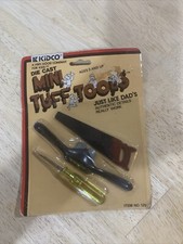 1979 Kidco Mini Tuff Tools Diecast Toys Screwdriver Saw and Gouge Planner NOS