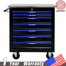 7 Drawers Rolling Tool Box Cart Tool Storage Cabinet Steel Lockable Tool Chest