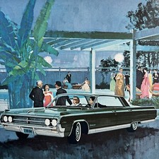 Vintage 1964 98 Oldsmobile Color Art Advertisement Ad Cocktail Party Vintage 1964 98 Oldsmobile Color Art Advertisement Ad Cocktail Party