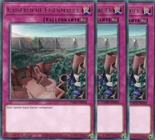 yugioh 3x Kaiserliche Eisenmauer TAMA-DE058 RARE 1AUFLAGE DEUTSCH