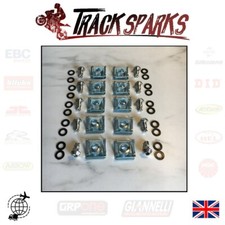 DZUS TYPE FAIRING FASTENERS HEX ALLEN KEY TYPE SLIP-ON SILVER 14mm 10 pack UK