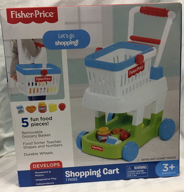 fisher price let's go shopping cart