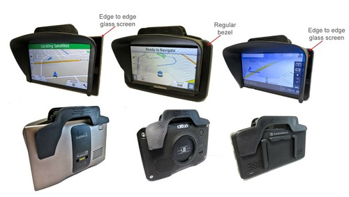 5" Clip-on Visor Sun Shade Sunshade For TomTom Via 1530 1535TM 1500 WTE GPS-VSC5 - Picture 2 of 6