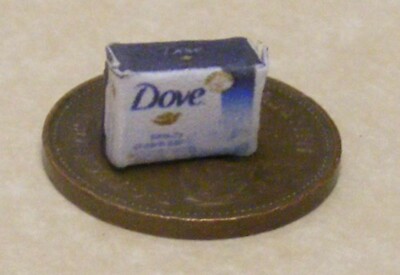Puppenhaus Taube Seife Leerkarton Maßstab 1:12 Miniatur Badezimmer Dusche tumdee