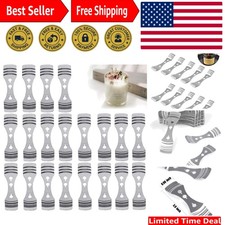 Quality 20 Pack Candle Wick Centering Devices - Stainless Steel, 3.9 Inch Length