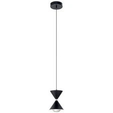 Elan Lighting - Kordan - 9 Inch 9.5W 1 LED Mini Pendant-Matte Black Finish