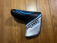 ODYSSEY WORKS Golf Putter Headcover Black Blue White Textured Design