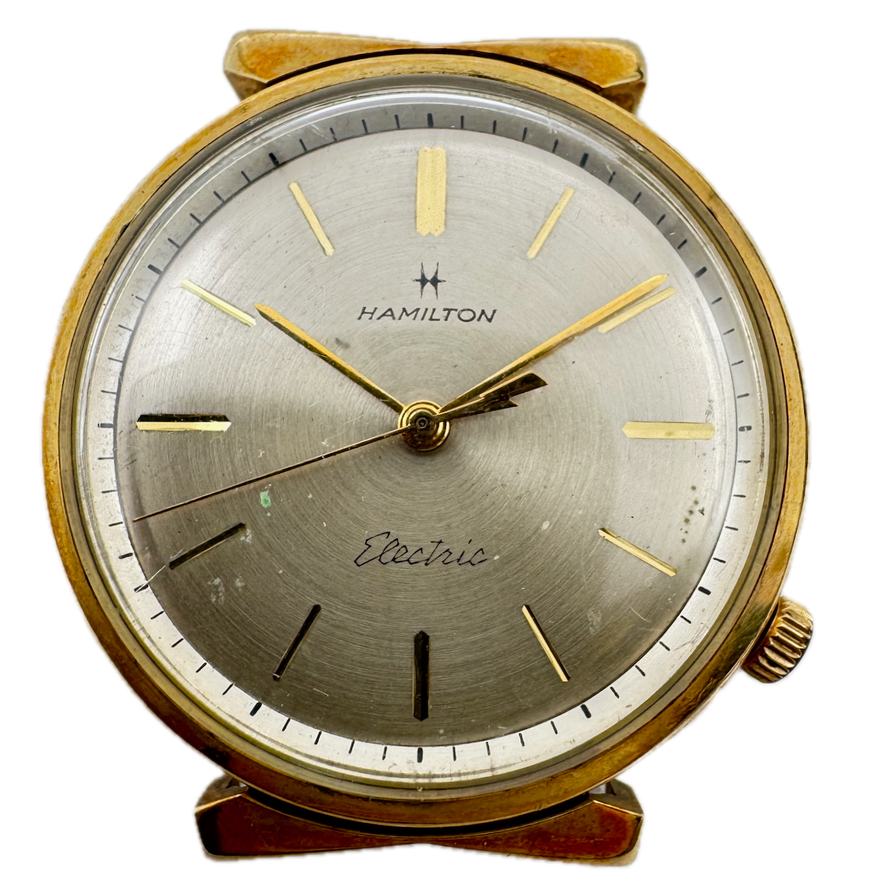 Vintage 35mm Hamilton V24668 Aquatel B Men's Electric Wristwatch 505 10kGF