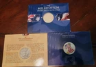 2000 The Millennium ASE American Silver Eagle Colorized Coin COA SN Perth Mint