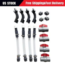 14" 5 Gallon Fuel Jug Gas Can VP Racing Fuel Deluxe Cap Filler Hose Hose Kit 4pc