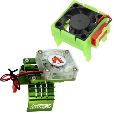 Powerhobby ESC + MOTOR Cooling Fan Green FOR TRAXXAS Ruster