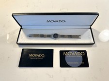 Movado Womens Watch Esperanza Signature Museum Wristwatch - Box Papers Runs