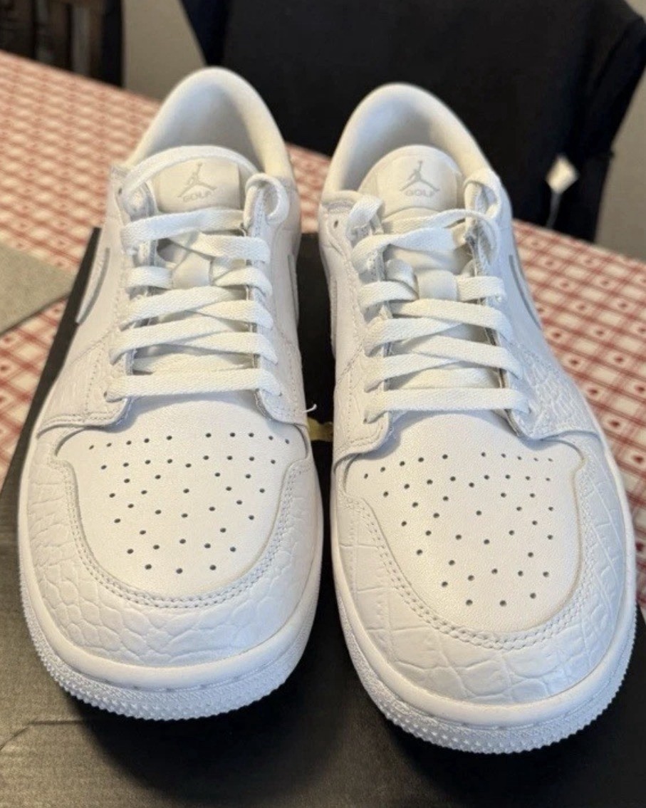 Nike Air Jordan 1 Low Golf White クロコダイル Air Jordan 1 Golf Low White Crocodile Men's Size 11 Tour Nike | eBay