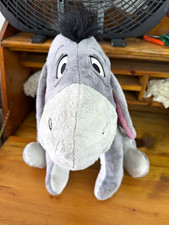 Disney Store Eeyore Large Plush Stuffed Animal Winnie the Pooh Grey Donkey