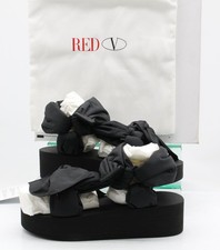 Image of RED VALENTINO WOMENS SANDALS PADDED BLACK UK 5 EU 38 RRP £260 KT