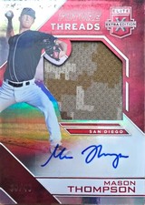 #FTSA-MT Mason Thompson Future Threads Silhouette Autographs Red #/49