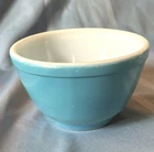 Vintage Pyrex Small Primary Mixing Bowl Turquoise Blue T.M. Reg, U.S. Pat. Off.