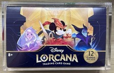 Disney Lorcana The First Chapter Booster Box 1st Print EN01 Sealed Acrylic Case