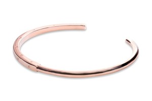 Authentic Pandora Signature ID Bangle 14ct Rose Gold-Plated Metal Blend Women's Jewelry 2
