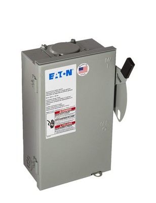 Eaton 30A DG Series Rainproof General-Duty Safety Switch - 1 No Size, Gray