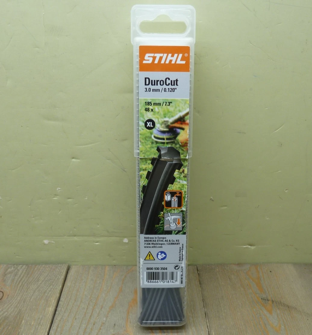 Stihl 0000 930 2342 - Línea De Corte Roja De 2.7 Mm Para Desbrozadoras Y Cortabordes