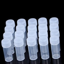 5ml Plastic Bottle Sample Jar 5g Small Barrel Vials Medicine Pill Liquid Powder