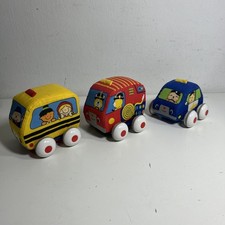 Melissa and Doug K  s Kid's  3 Pull Back Town Vehicles Soft Fabric