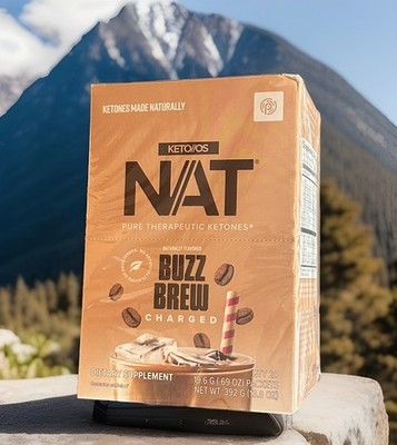  Pruvit Keto OS NAT Ketones Buzz Brew Coffee Charged 20 PK. EXP: 01/2027.  