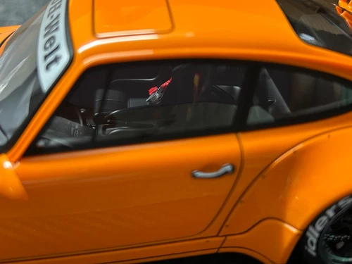 Ignition model 1/18 RWB 964 Orange Porsche Resin Cast Limited Edition IG3005 - Picture 8 of 9