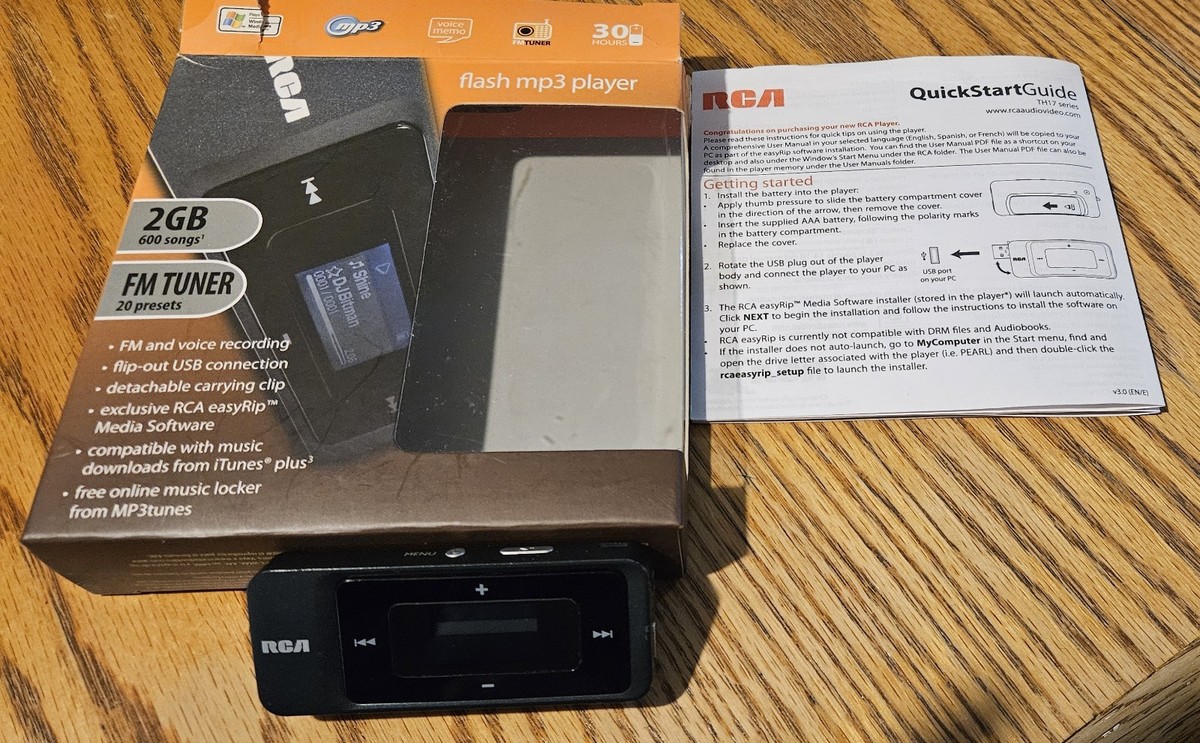 Preowned RCA 2GB Flash MP3 Player W/ Fm Tuner & Flip Out USB