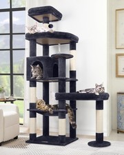 Extra Large Platform Cat Tree, 65in Sturdy Cat Scratching Tree for Indoor Cat...