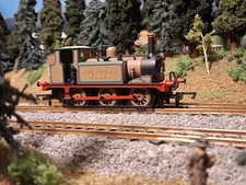 HORNBY OO Scale  Terrier 0-6-0T (DC)  And HORNBY Lighted 4 Wheel LSWR Coach Set