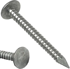 (250) 1.25”-RING SHANK ALUMINUM - ROOFING SIDING NAILS - Vinyl & Aluminum Siding