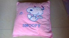 Peanuts Snoopy pink square pillow 14"