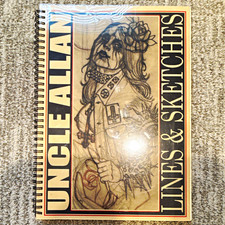 Uncle Allan Lines  Sketches Tattoo Flash Spiral Bound Sketchbook