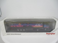Herpa H0 184441 MAN F2000 Euro-Gardinenplanen-Sattelzug Megalith Poroton in OVP