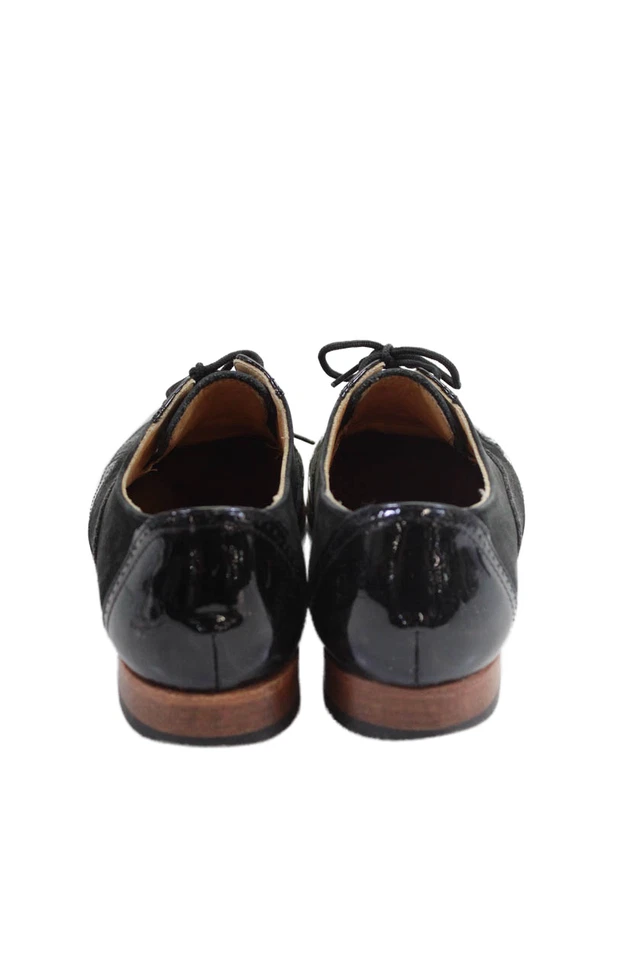 Oxford Dieppa Restrepo para mujer charol gamuza con cordones negros talla 6 Foto 3 de 4