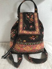 Mochila Bolso Cartera Vintage Vera Bradley Mimi en Chocolat Excelente Estado